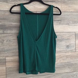 Free People Teal Tank Top